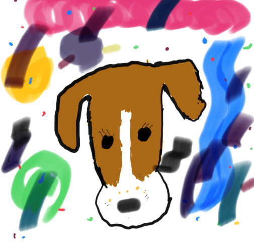 Childs drawinf of dog